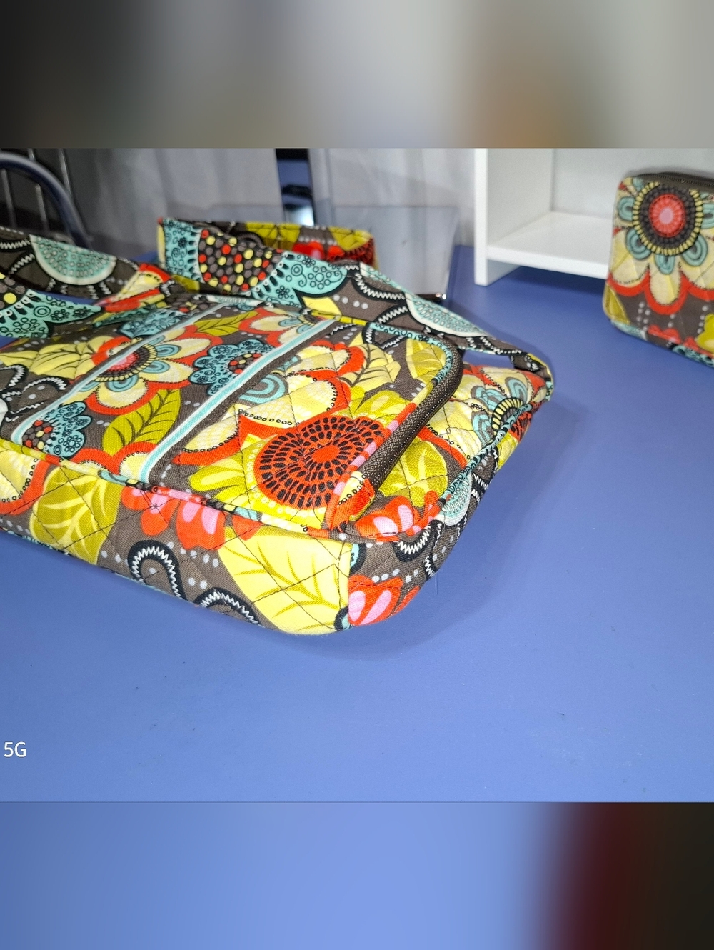 Retired Vera Bradley Lil Hipster Crossbody & Wallet Set In "Flower Shower" - EUC - Picture 10 of 11